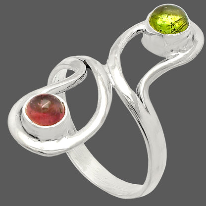 Natural Multi Tourmaline Ring size-7.5 R-1723 SDR231391