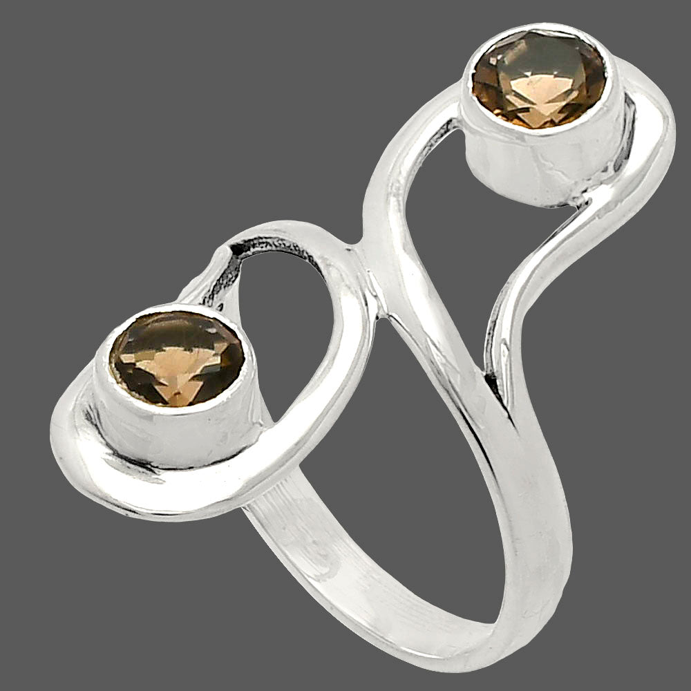 Natural Smoky Quartz - Brazil Ring size-6 R-1723 SDR231406