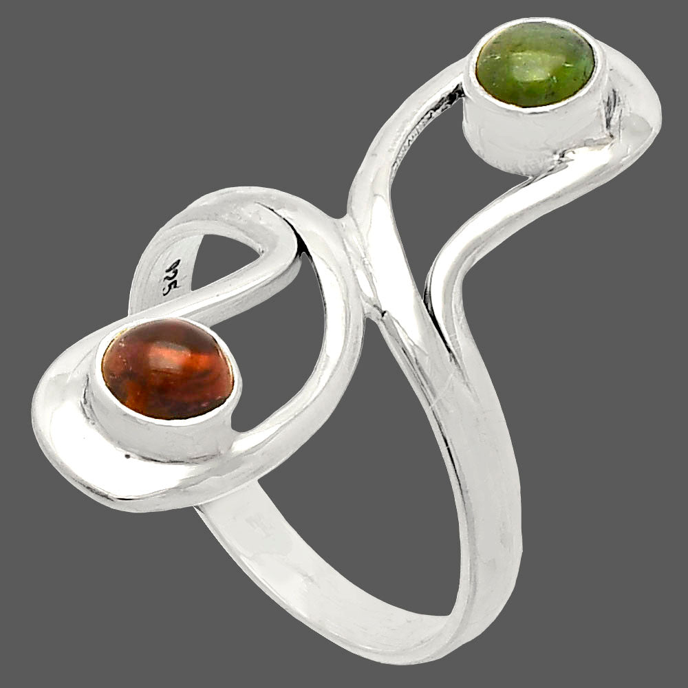 Natural Multi Tourmaline Ring size-8 R-1723 SDR231413