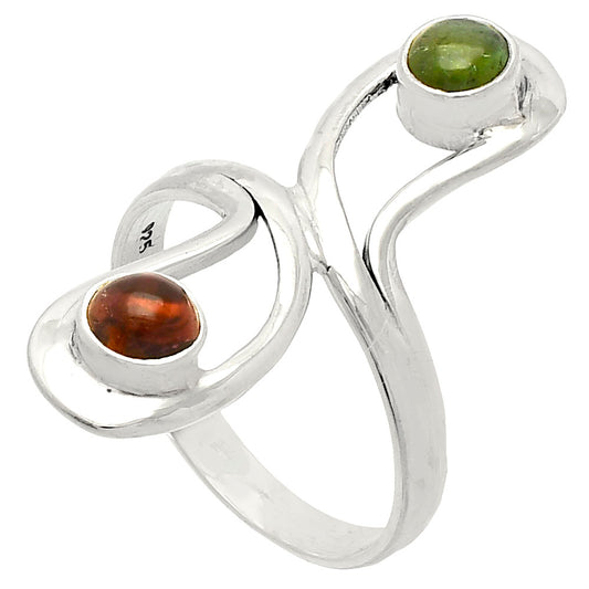 Natural Multi Tourmaline Ring size-8 R-1723 SDR231413