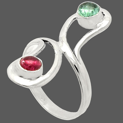 Natural Multi Tourmaline Ring size-8 R-1723 SDR231414