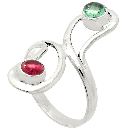 Natural Multi Tourmaline Ring size-8 R-1723 SDR231414