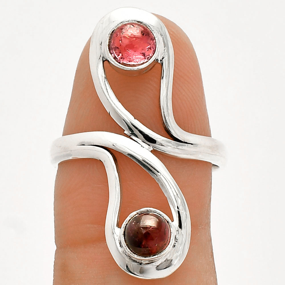 Natural Multi Tourmaline Ring size-8 R-1723 SDR231415