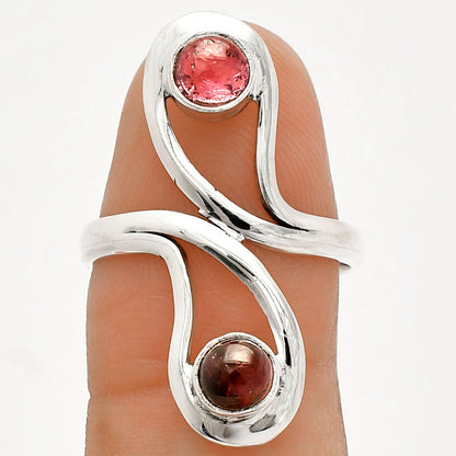 Natural Multi Tourmaline Ring size-8 R-1723 SDR231415