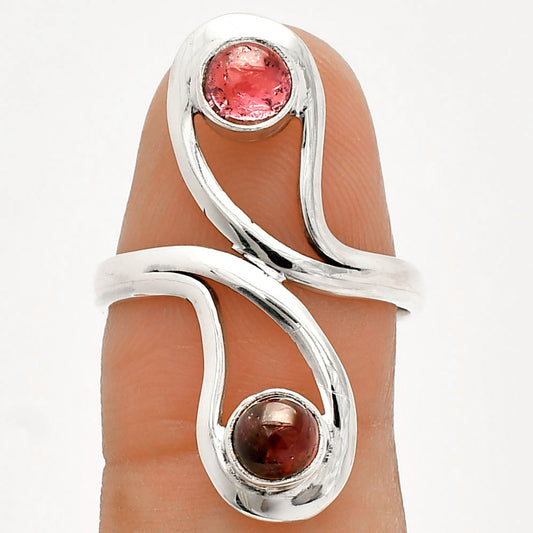 Natural Multi Tourmaline Ring size-8 R-1723 SDR231415