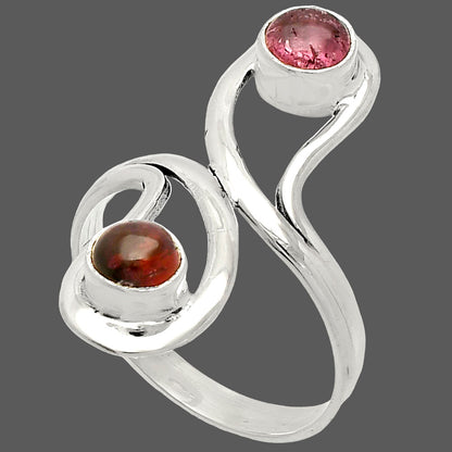 Natural Multi Tourmaline Ring size-8 R-1723 SDR231415