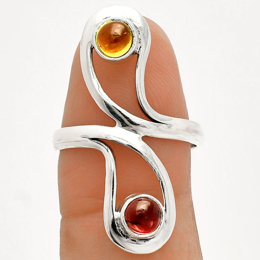 Natural Multi Tourmaline Ring size-8 R-1723 SDR231420