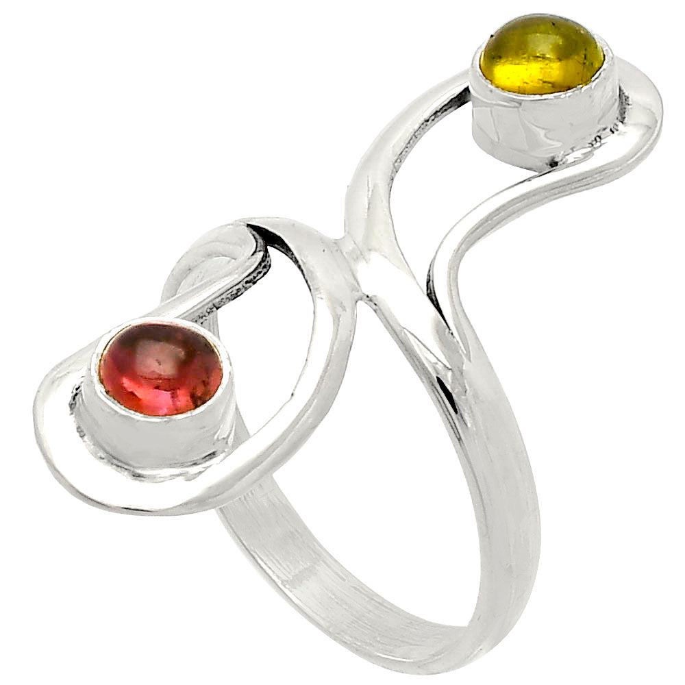 Natural Multi Tourmaline Ring size-8 R-1723 SDR231420