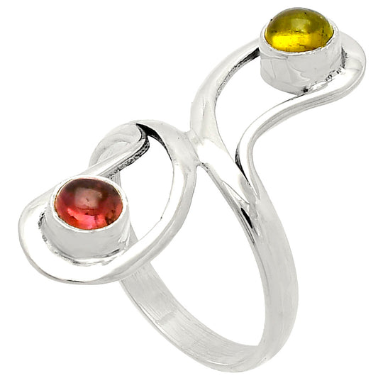 Natural Multi Tourmaline Ring size-8 R-1723 SDR231420