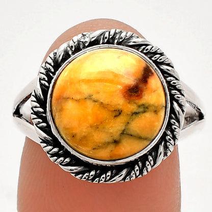 Natural Honey Dendritic Opal Ring size-9 R-1014 SDR231480