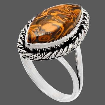 Coquina Fossil Jasper - India Ring size-9 R-1014 SDR231497
