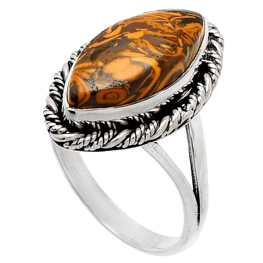 Coquina Fossil Jasper - India Ring size-9 R-1014 SDR231497