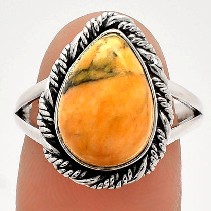 Natural Honey Dendritic Opal Ring size-8 R-1014 SDR231503