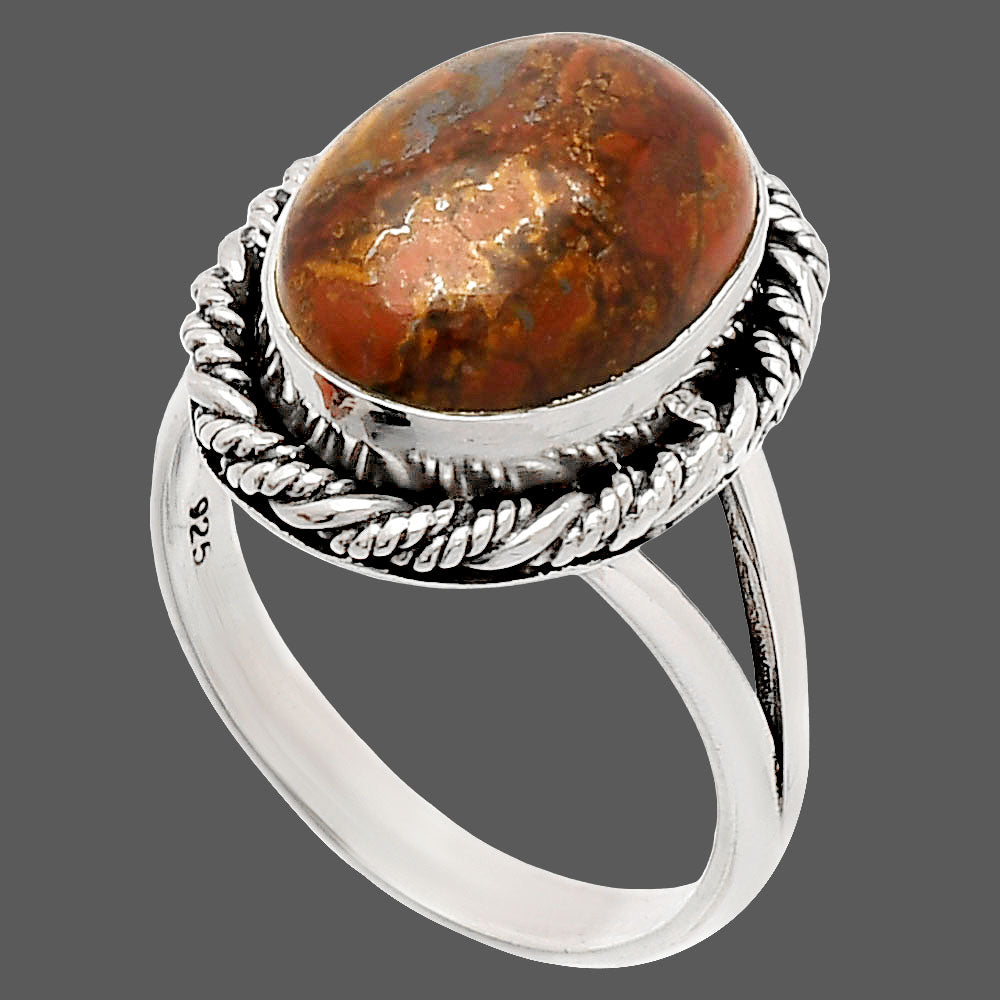 Natural Rare Cady Mountain Agate Ring size-8 R-1014 SDR231530
