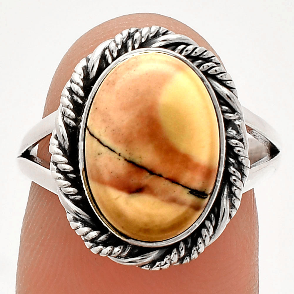 Natural Porcelain Jasper Ring size-7 R-1014 SDR231534