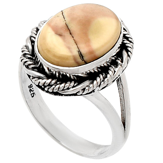 Natural Porcelain Jasper Ring size-7 R-1014 SDR231534