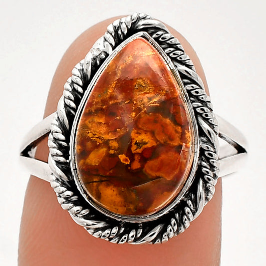 Natural Rare Cady Mountain Agate Ring size-8 R-1014 SDR231541