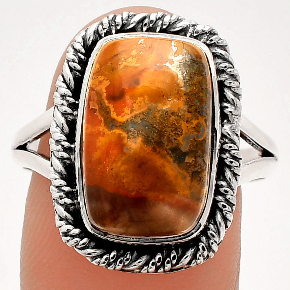 Natural Rare Cady Mountain Agate Ring size-9.5 R-1014 SDR231542