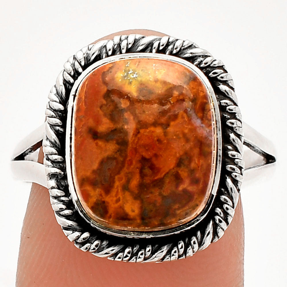 Natural Rare Cady Mountain Agate Ring size-9 R-1014 SDR231544