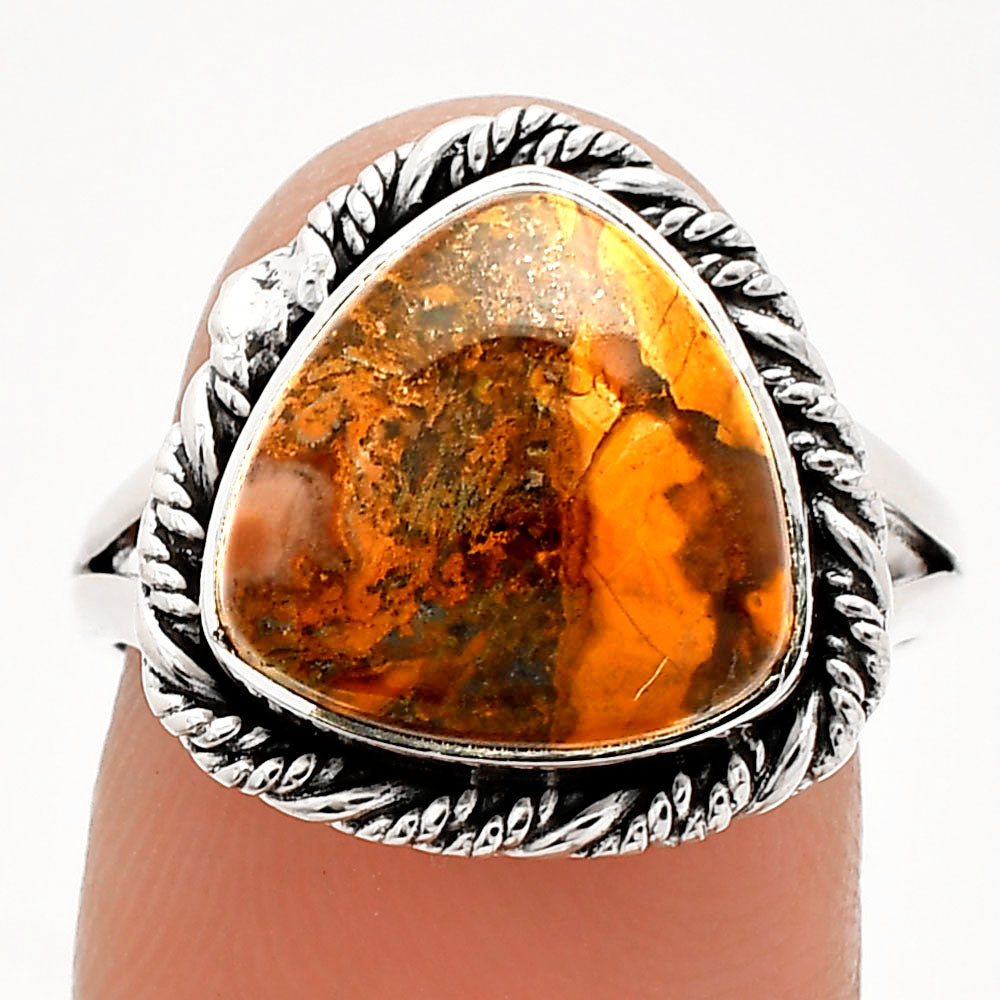 Natural Rare Cady Mountain Agate Ring size-8 R-1014 SDR231560