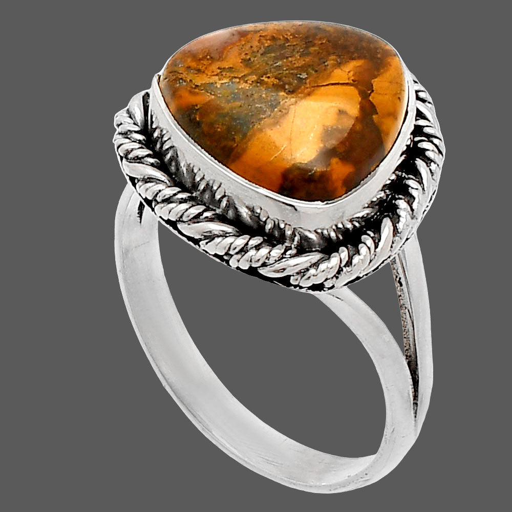 Natural Rare Cady Mountain Agate Ring size-8 R-1014 SDR231560