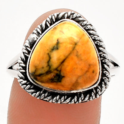 Natural Honey Dendritic Opal Ring size-9.5 R-1014 SDR231572