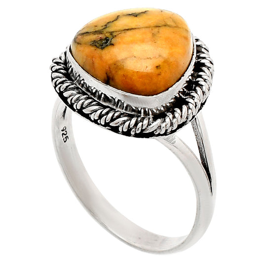Natural Honey Dendritic Opal Ring size-9.5 R-1014 SDR231572