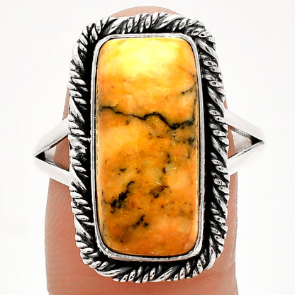 Natural Honey Dendritic Opal Ring size-9.5 R-1014 SDR231581