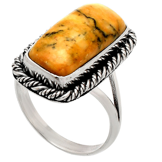 Natural Honey Dendritic Opal Ring size-9.5 R-1014 SDR231581