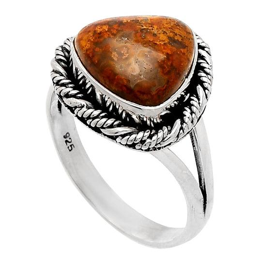 Natural Rare Cady Mountain Agate Ring size-8 R-1014 SDR231612