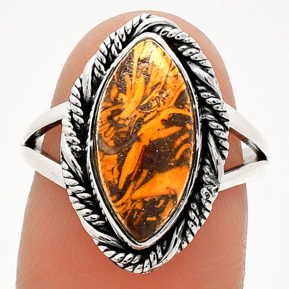 Coquina Fossil Jasper - India Ring size-7 R-1014 SDR231617