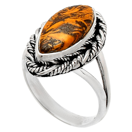 Coquina Fossil Jasper - India Ring size-7 R-1014 SDR231617