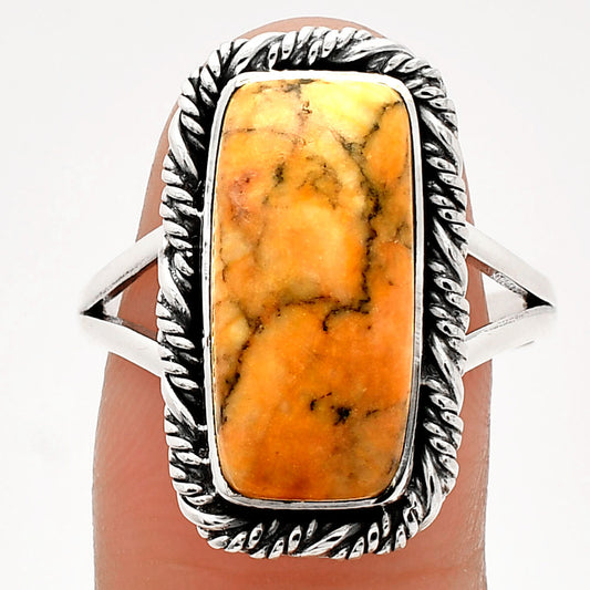 Natural Honey Dendritic Opal Ring size-9.5 R-1014 SDR231641