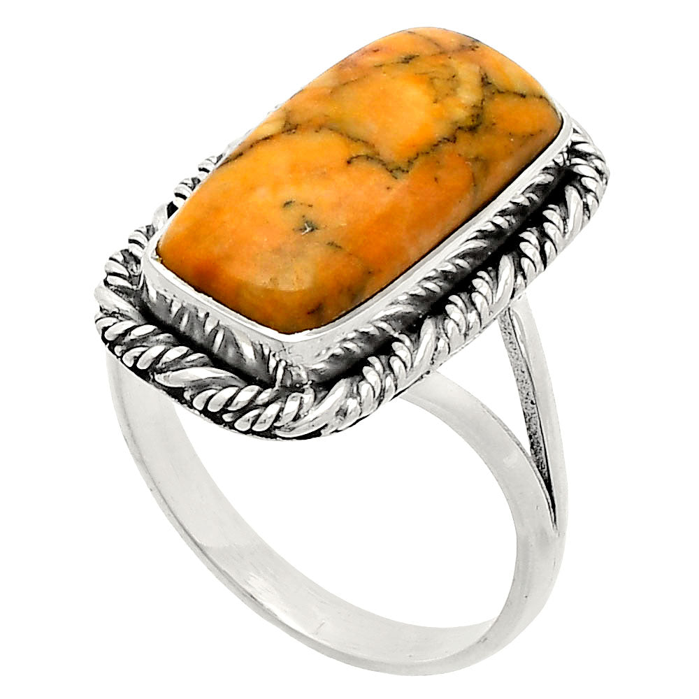 Natural Honey Dendritic Opal Ring size-9.5 R-1014 SDR231641