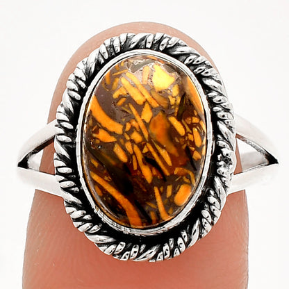 Coquina Fossil Jasper - India Ring size-9 R-1014 SDR231680