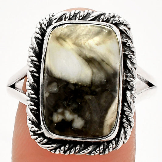 Natural Mexican Cabbing Fossil Ring size-9.5 R-1014 SDR231691