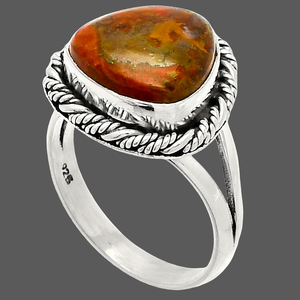 Natural Rare Cady Mountain Agate Ring size-8 R-1014 SDR231725