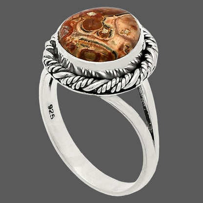 Natural Leopard Skin Jasper Ring size-8 R-1014 SDR231737