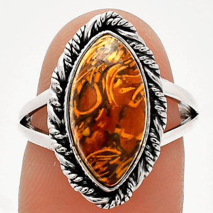 Coquina Fossil Jasper - India Ring size-7 R-1014 SDR231742