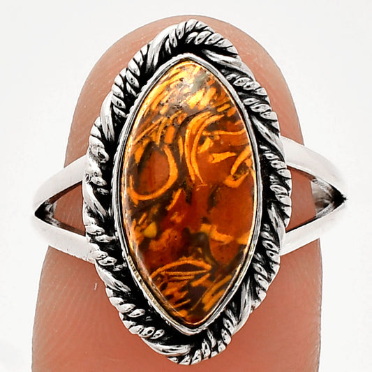 Coquina Fossil Jasper - India Ring size-7 R-1014 SDR231742