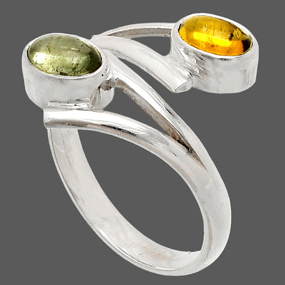 Natural Multi Tourmaline Ring size-8 R-1144 SDR232140