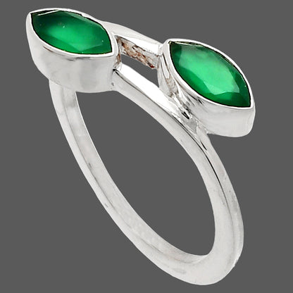 Natural Green Onyx Ring size-8 R-1235 SDR232181
