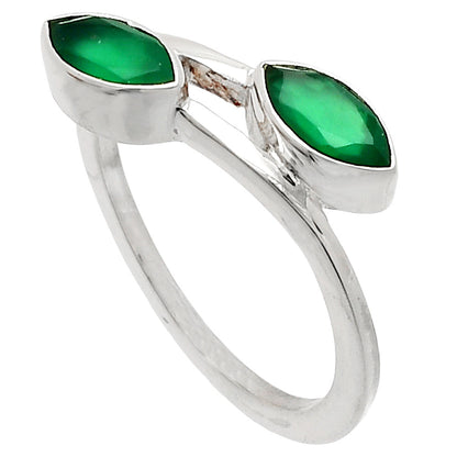 Natural Green Onyx Ring size-8 R-1235 SDR232181