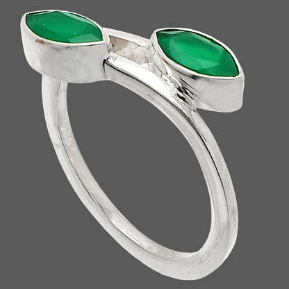 Natural Green Onyx Ring size-8 R-1235 SDR232186