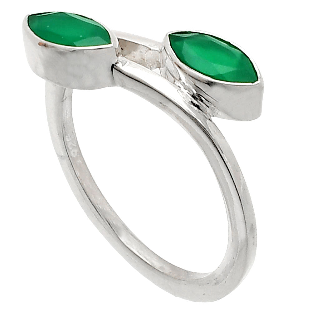 Natural Green Onyx Ring size-8 R-1235 SDR232186