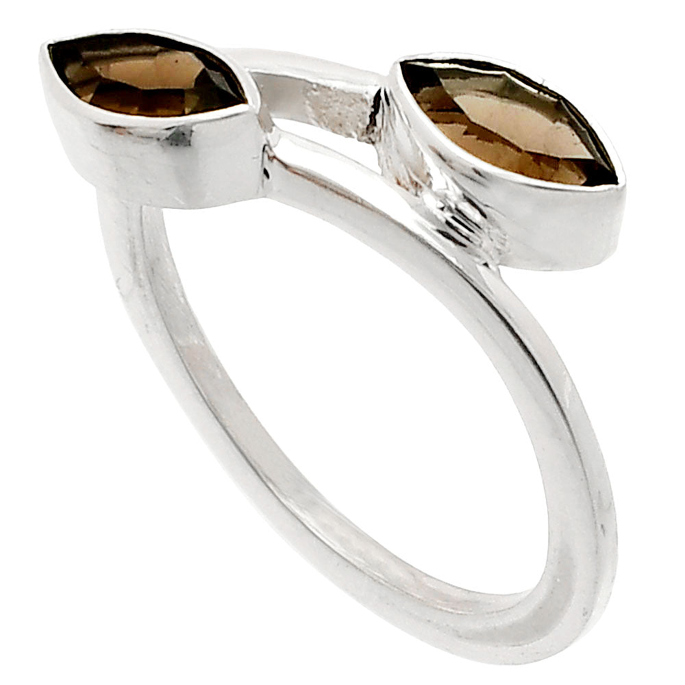 Natural Smoky Quartz - Brazil Ring size-8 R-1235 SDR232187