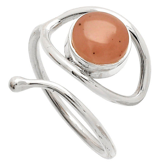 Adjustable Eye - Guava Quartz Ring size-6 R-1254 SDR232265