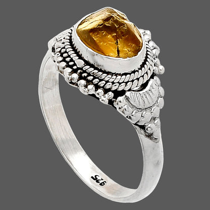 Natural Rare Kornerupine Rough Ring size-8.5 R-1291 SDR232469