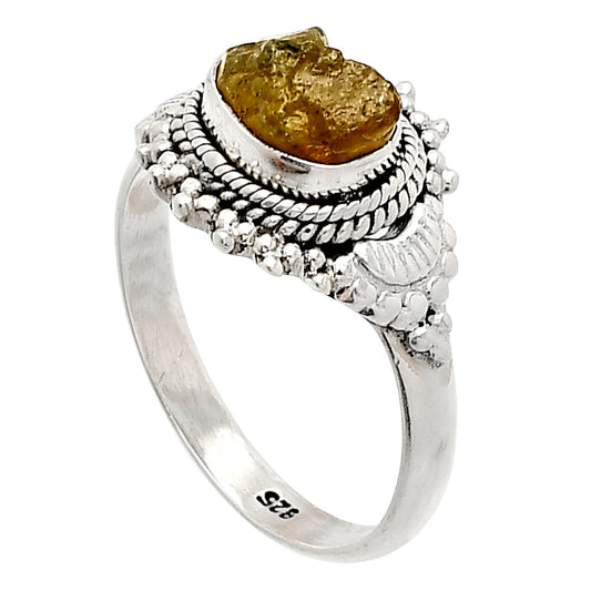 Natural Rare Kornerupine Rough Ring size-8.5 R-1291 SDR232471