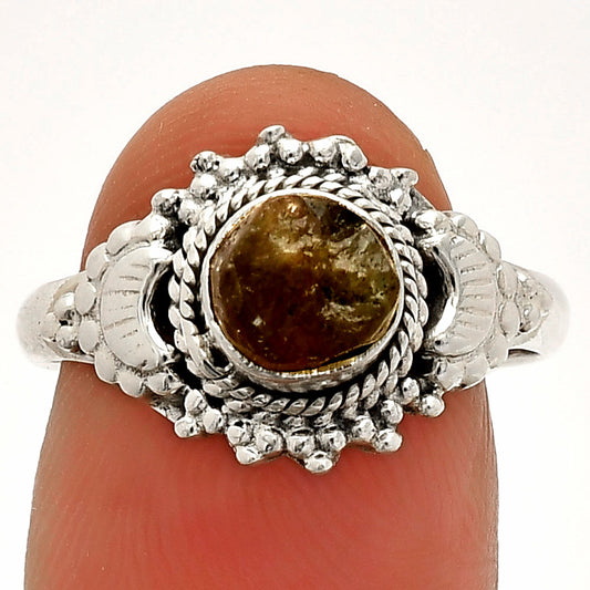 Natural Rare Kornerupine Rough Ring size-8 R-1291 SDR232472